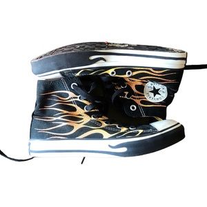 Converse High Tops Flames Size 3